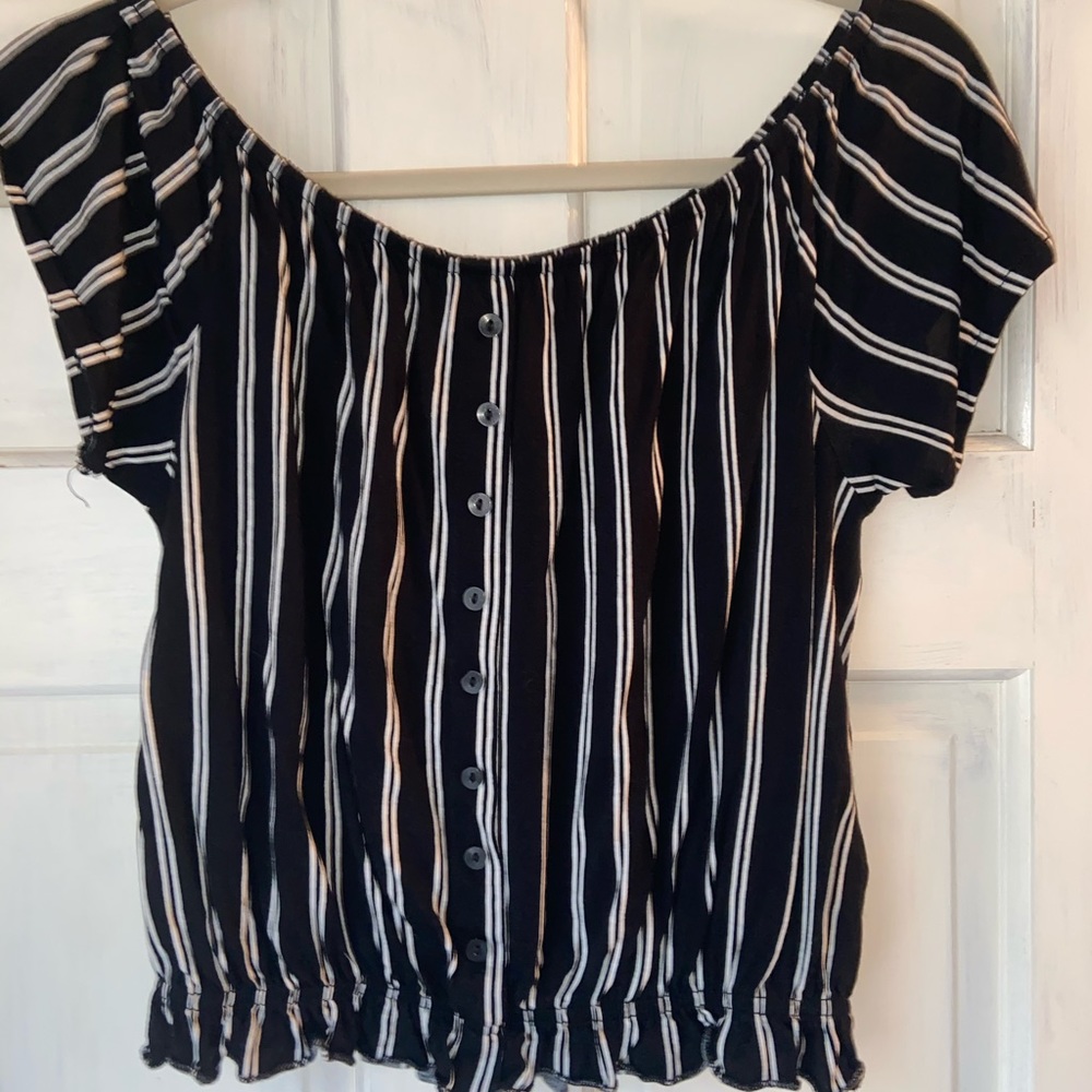 off the shoulder crop top